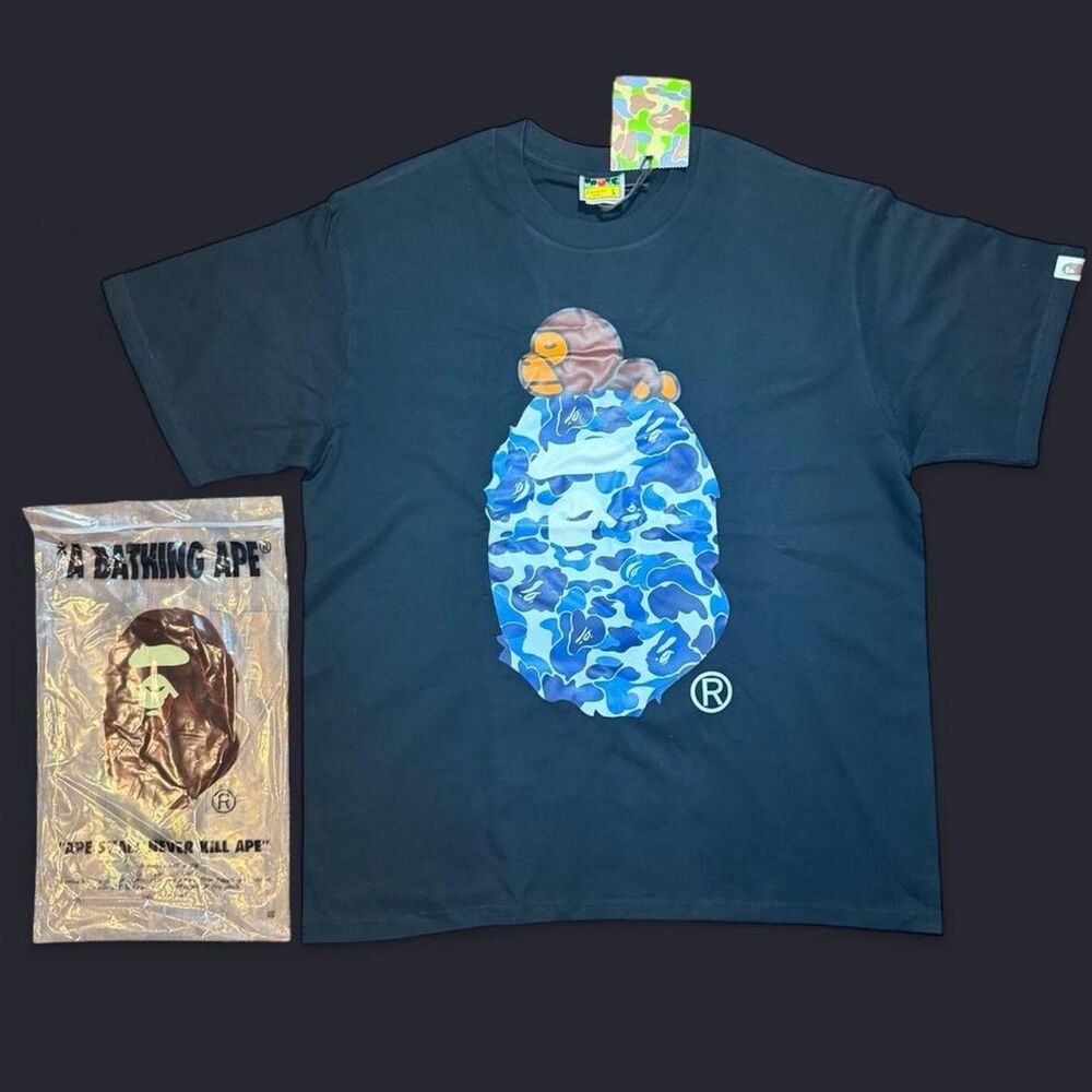 Blue Camo Black T-shirt